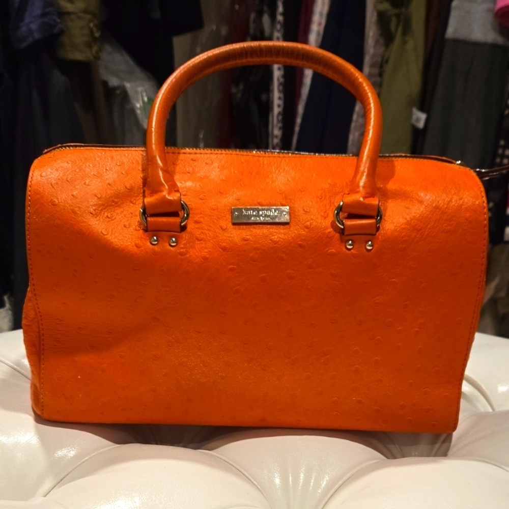 Kate Spade Orange Small Boston Bag